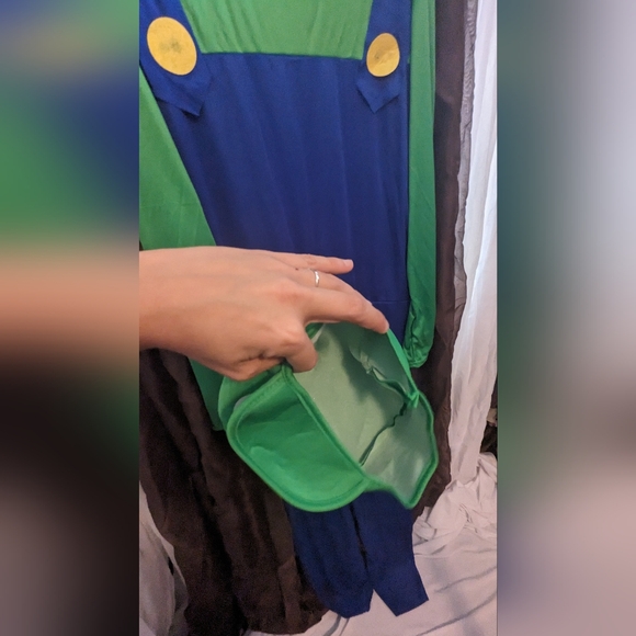 Adult Luigi xlarge costume - Picture 8 of 10